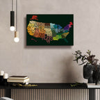 States Of Text by Art Licensing Studio - 24x16 acrylic wall art in a room