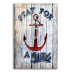 Stay Anchor by Art Licensing Studio acrylic glass wall art