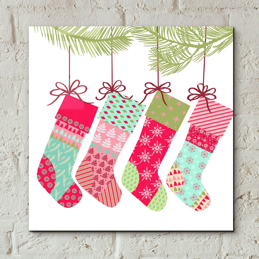 Stockings by Art Licensing Studio - 12x12 acrylic wall art in a room