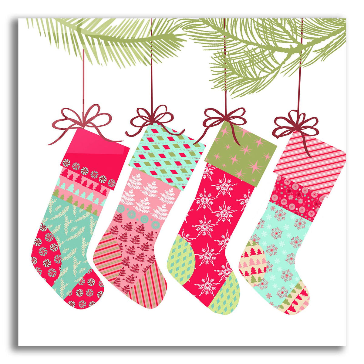 Stockings by Art Licensing Studio acrylic glass wall art