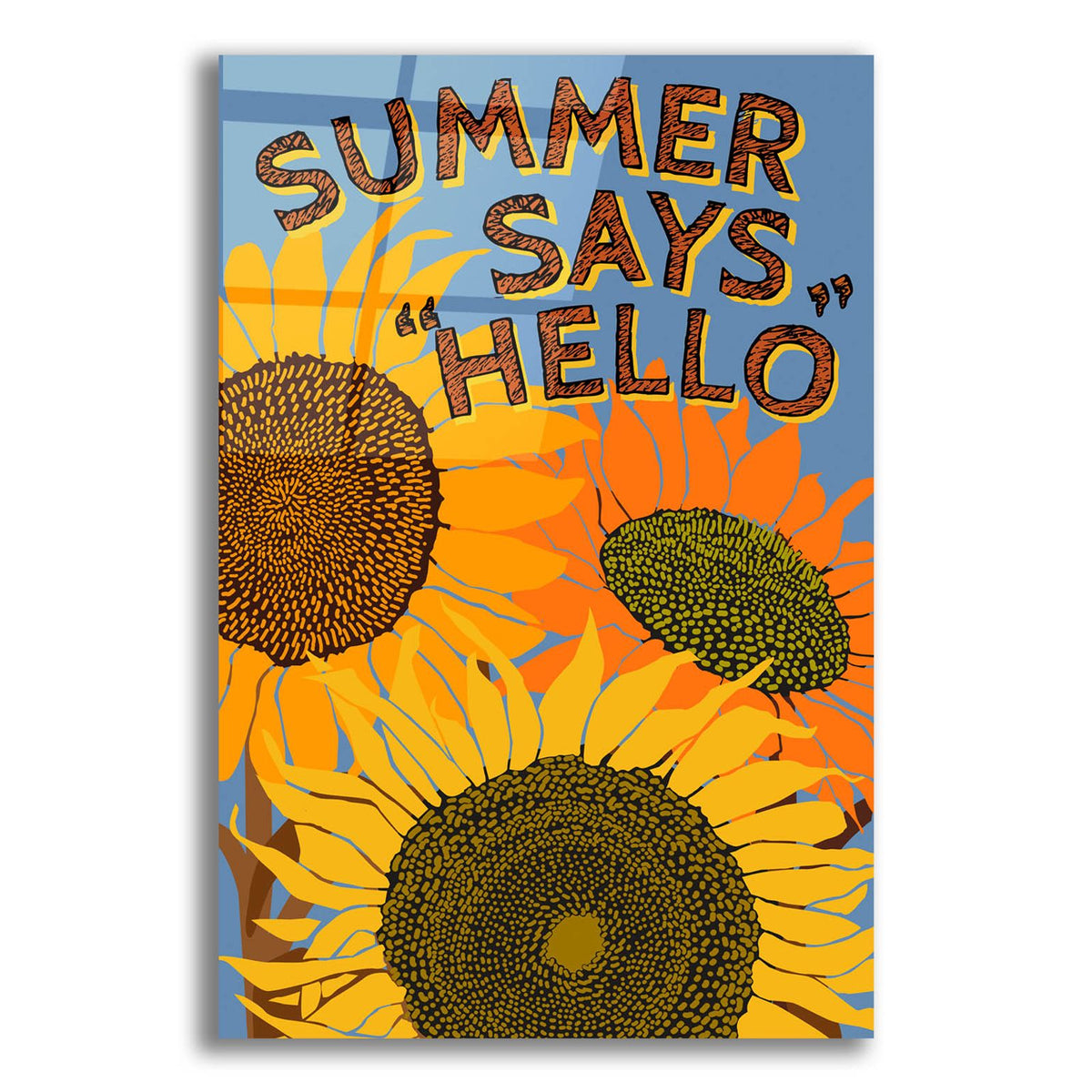Summer Says Hello by Art Licensing Studio acrylic glass wall art