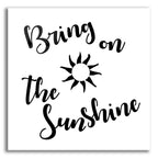 Sunshine Stencil Quote by Art Licensing Studio acrylic glass wall art