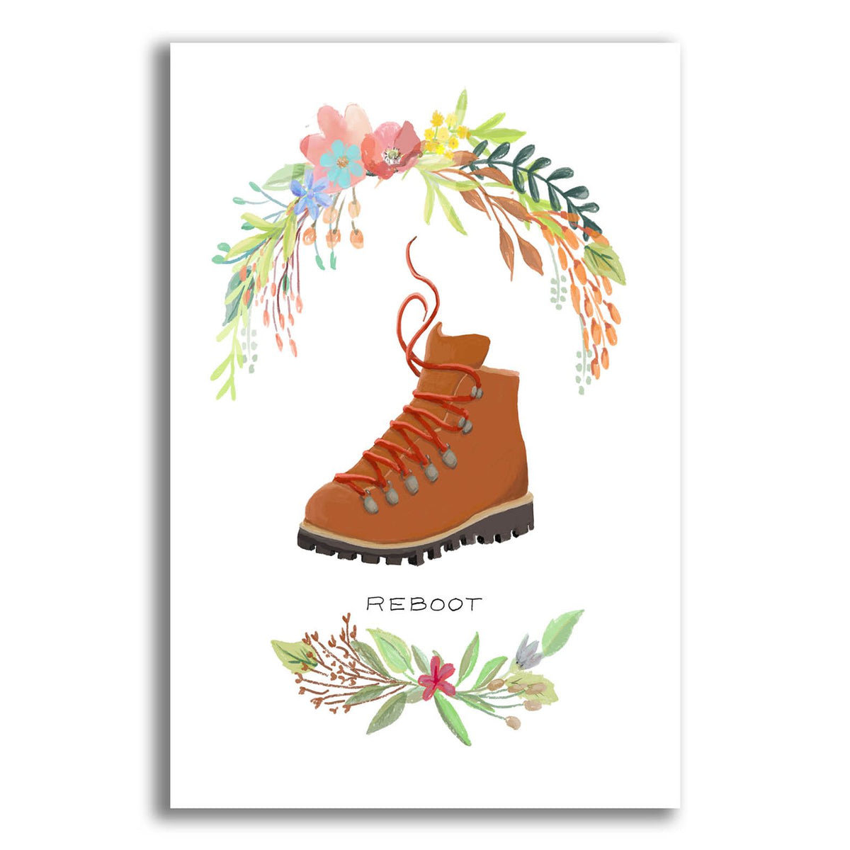 Sweet Adventure Boot by Art Licensing Studio acrylic glass wall art