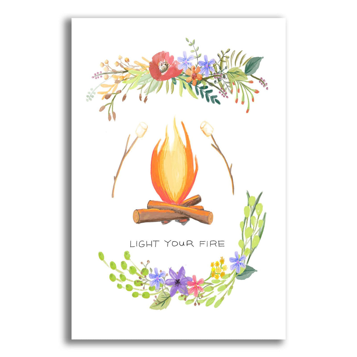 Sweet Adventure Fire by Art Licensing Studio acrylic glass wall art