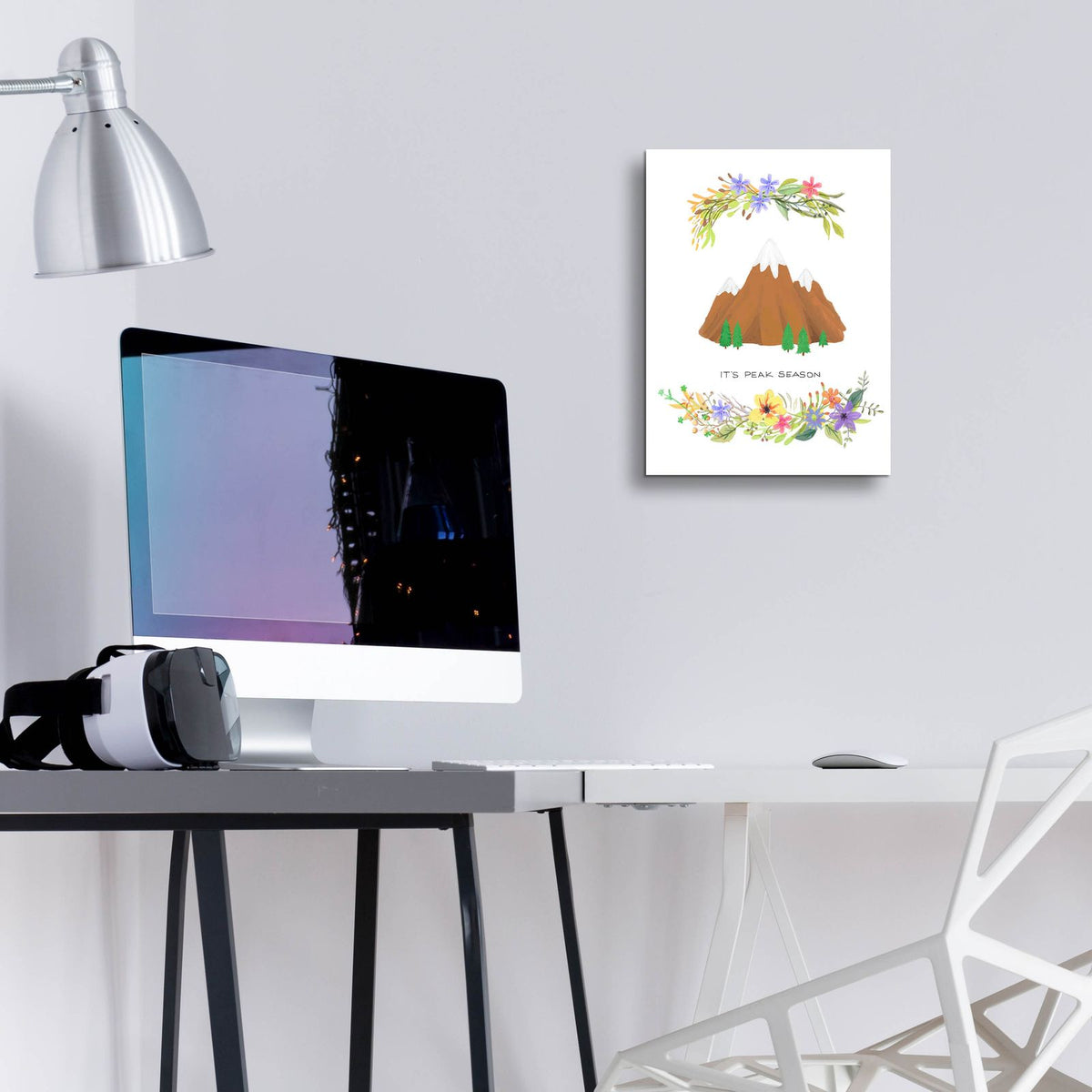 Sweet Adventure Mountain by Art Licensing Studio - 12x16 acrylic wall art in a room