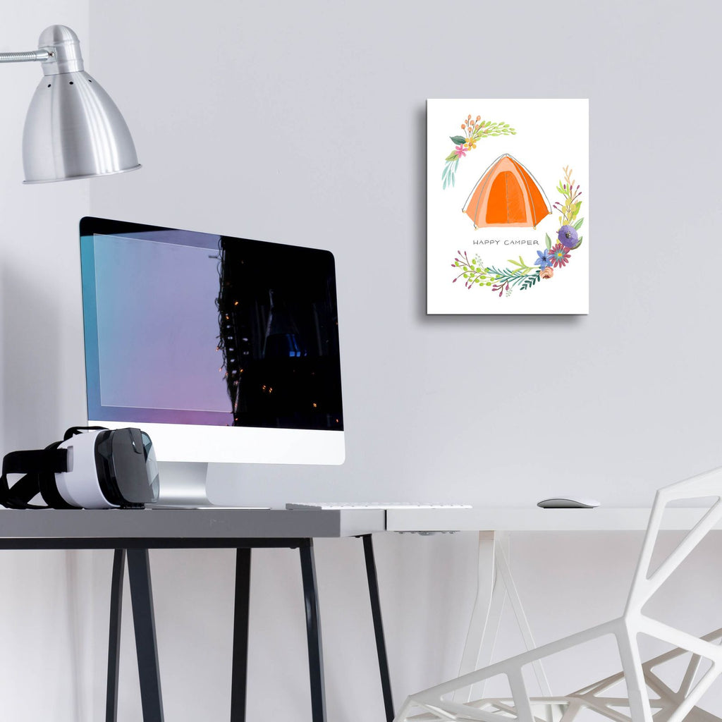 Sweet Adventure Tent by Art Licensing Studio - 12x16 acrylic wall art in a room