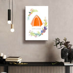 Sweet Adventure Tent by Art Licensing Studio - 16x24 acrylic wall art in a room