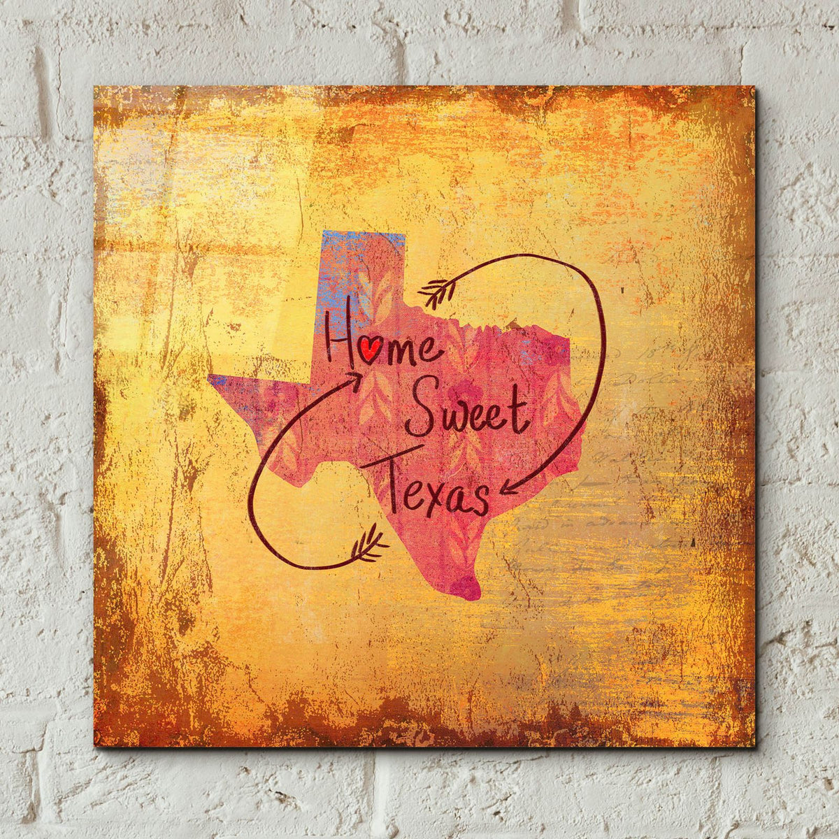 Sweet Texas by Art Licensing Studio - 12x12 acrylic wall art in a room
