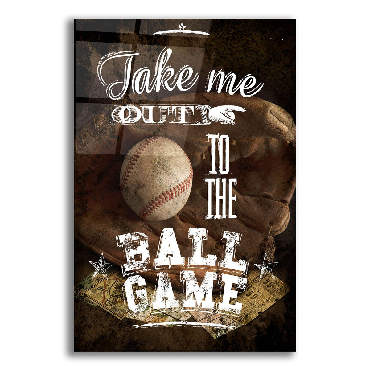 Take Me Out by Art Licensing Studio acrylic glass wall art