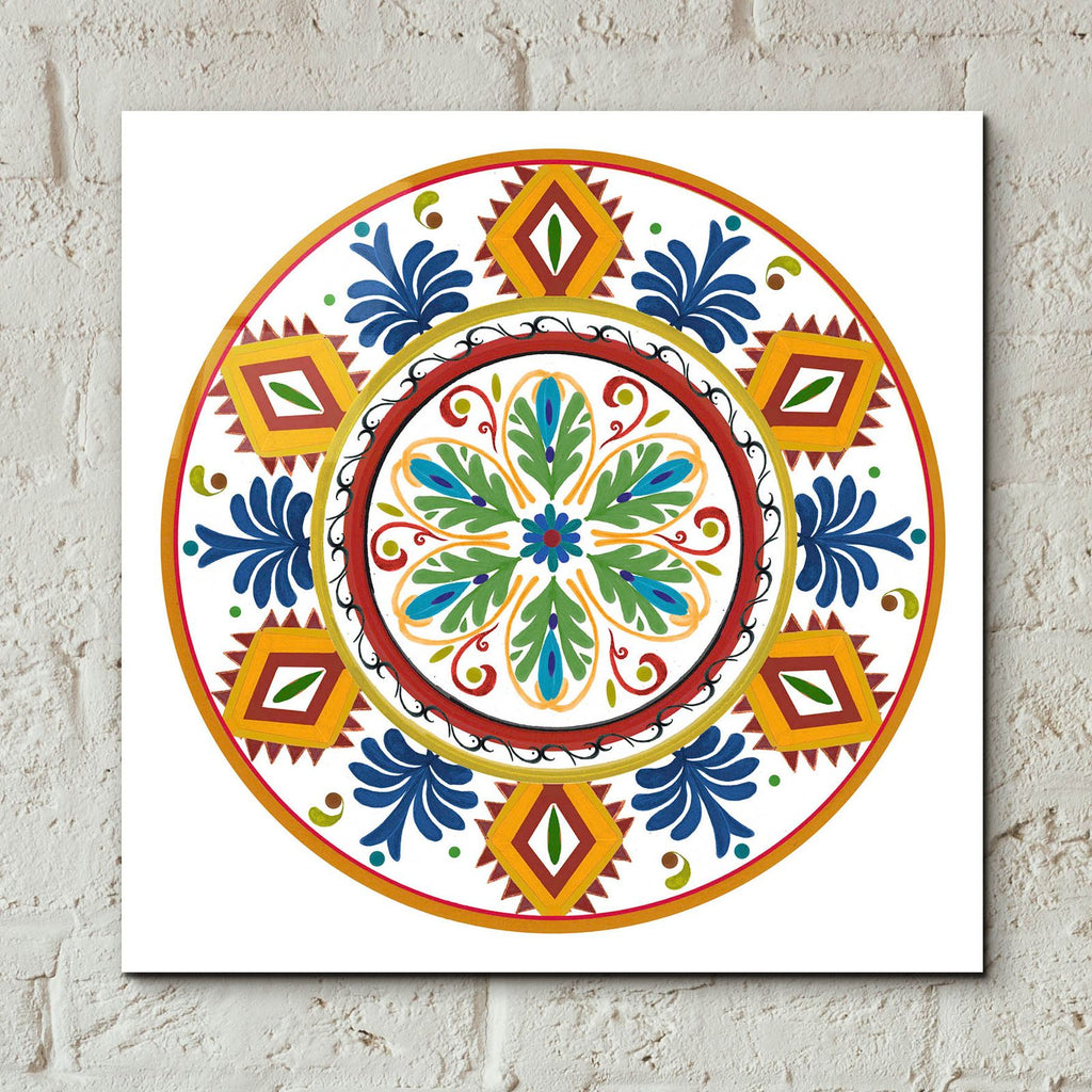 Talavera De Moda 2 by Art Licensing Studio - 12x12 acrylic wall art in a room