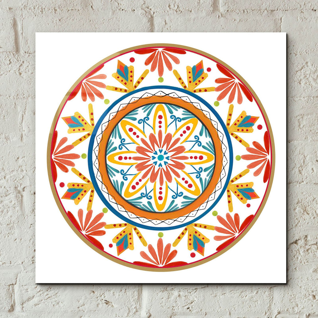 Talavera De Moda 3 by Art Licensing Studio - 12x12 acrylic wall art in a room