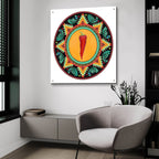 Talavera Tex-mex 1 by Art Licensing Studio - 36x36 acrylic wall art in a room