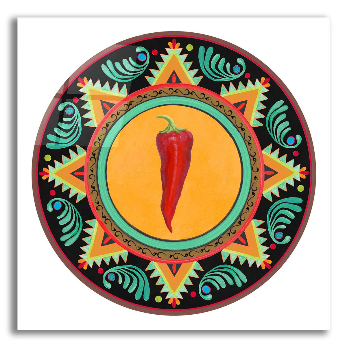 Talavera Tex-mex 1 by Art Licensing Studio acrylic glass wall art