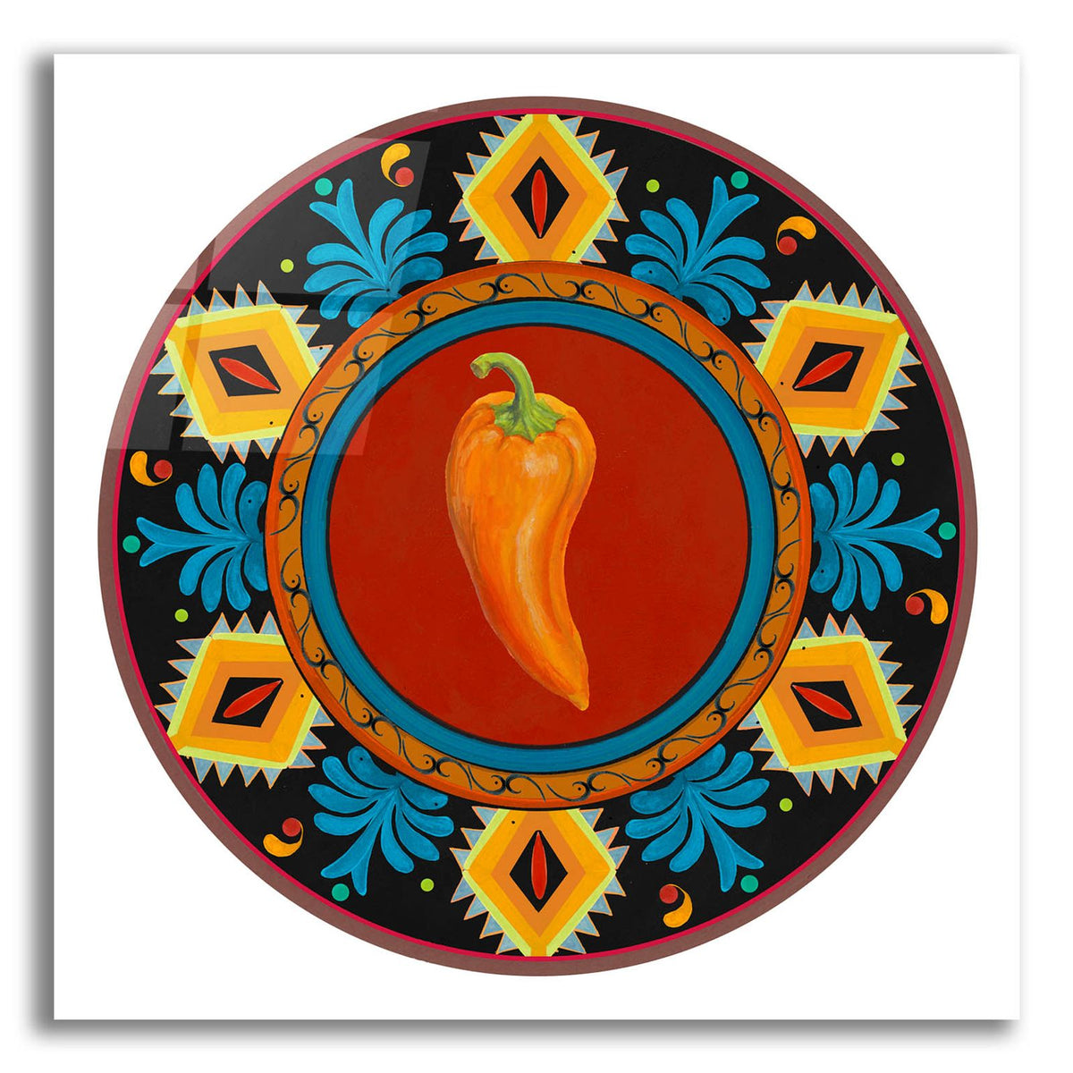 Talavera Tex-mex 2 by Art Licensing Studio acrylic glass wall art