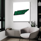 Tennessee 2 by Art Licensing Studio - 36x36 acrylic wall art in a room