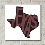 Texas 2 by Art Licensing Studio - 12x12 acrylic wall art in a room