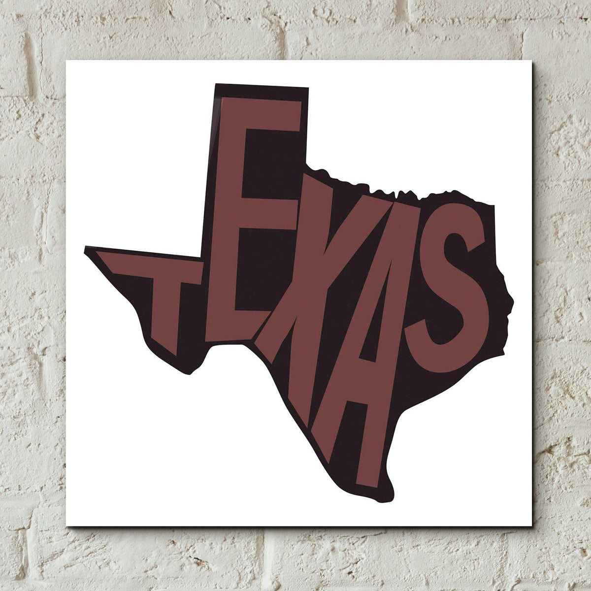 Texas 2 by Art Licensing Studio - 12x12 acrylic wall art in a room