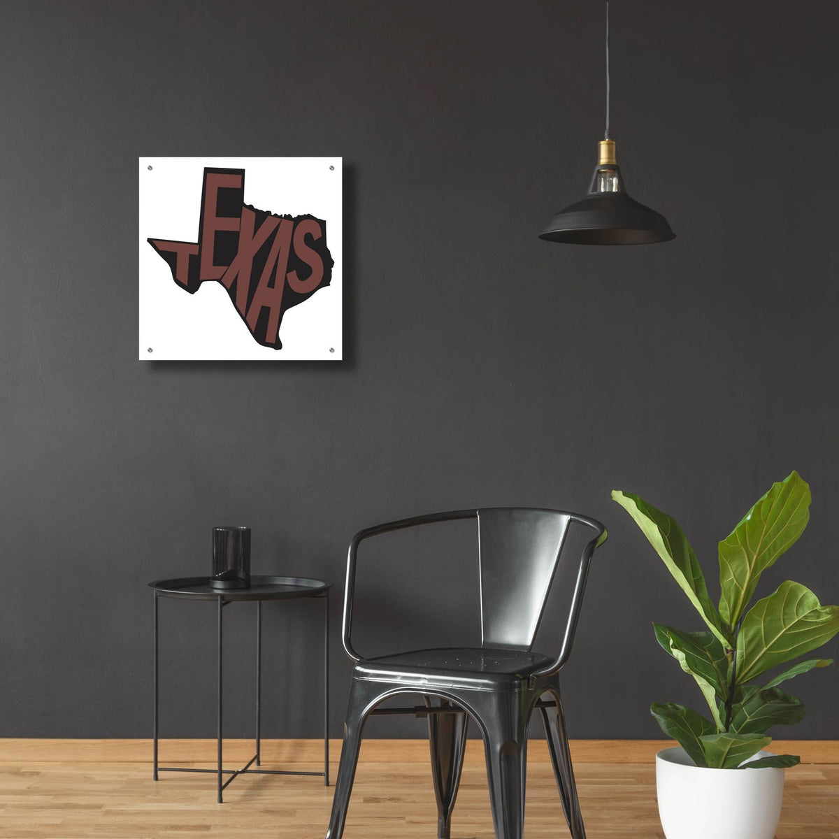 Texas 2 by Art Licensing Studio - 24x24 acrylic wall art in a room