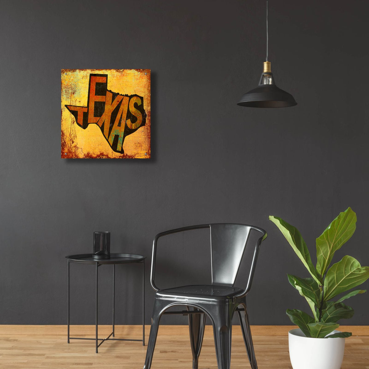Texas by Art Licensing Studio - 24x24 acrylic wall art in a room