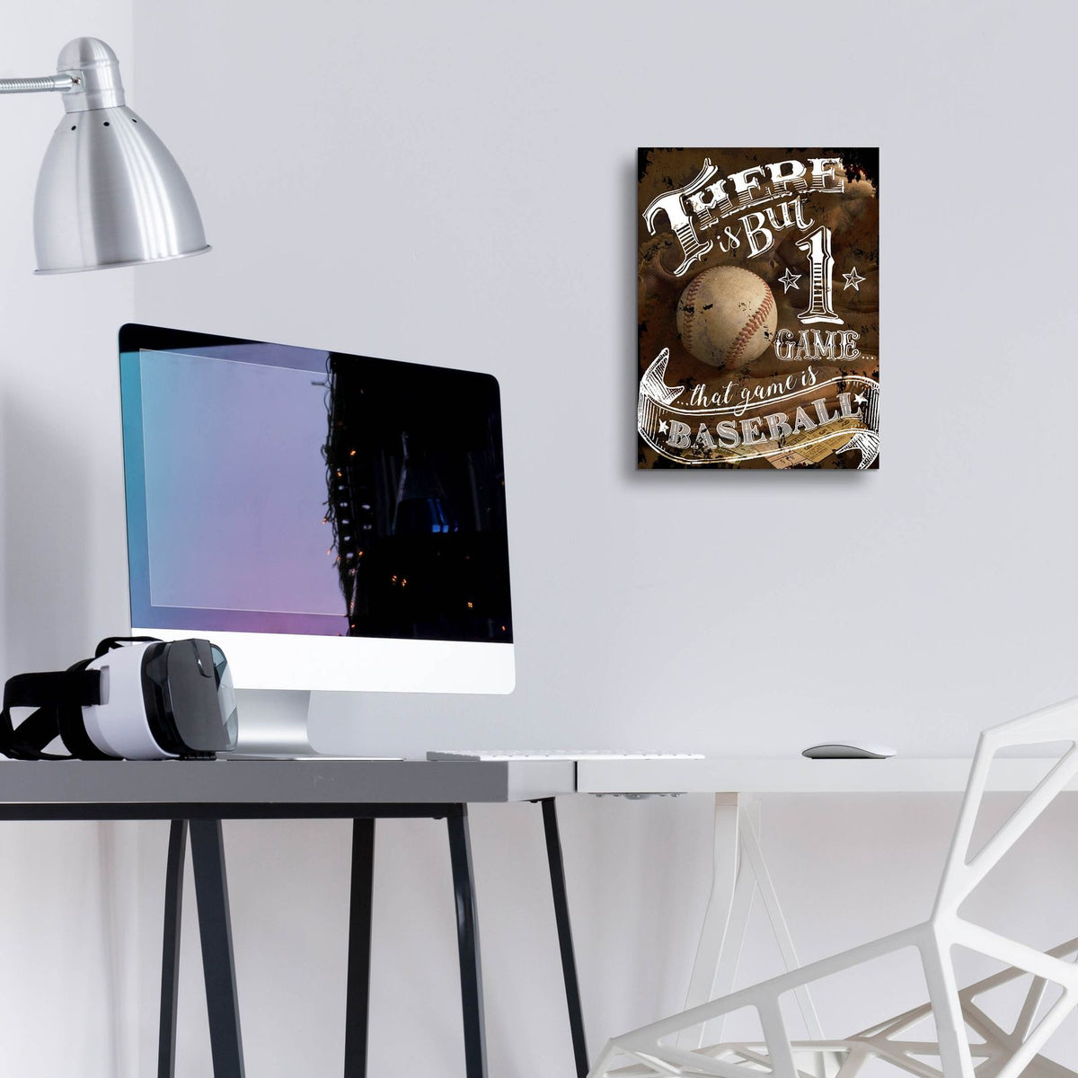 That Game Is Baseball by Art Licensing Studio - 12x16 acrylic wall art in a room