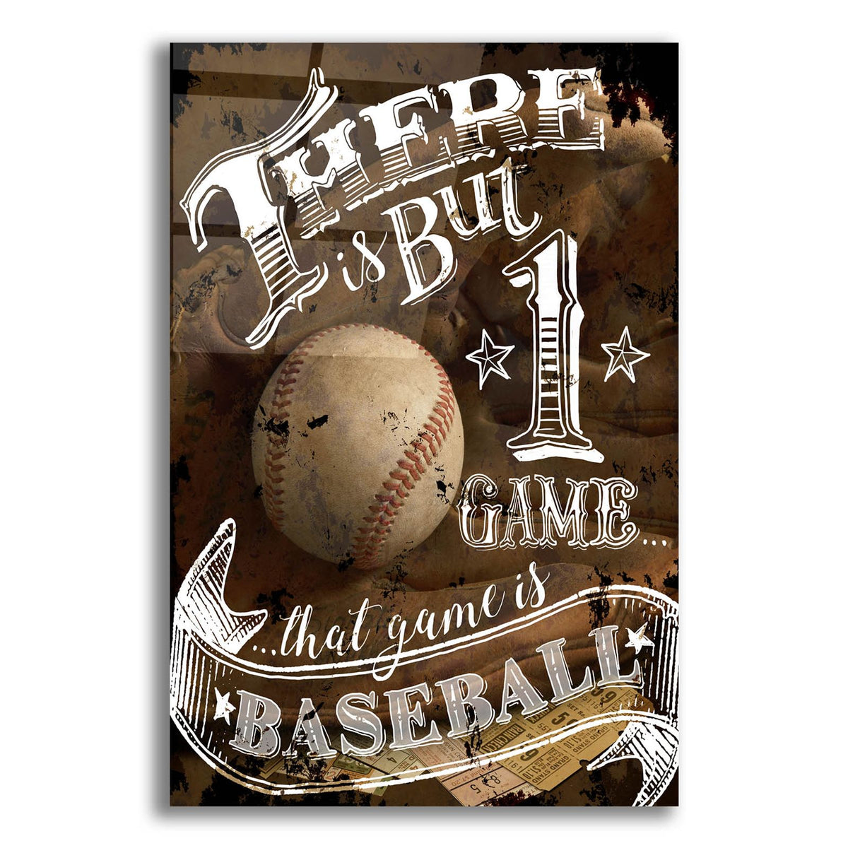 That Game Is Baseball by Art Licensing Studio acrylic glass wall art