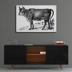 The Happy Cow by Art Licensing Studio - 36x24 acrylic wall art in a room