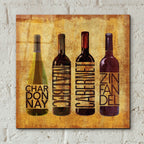 The Wine Up 2 by Art Licensing Studio - 12x12 acrylic wall art in a room