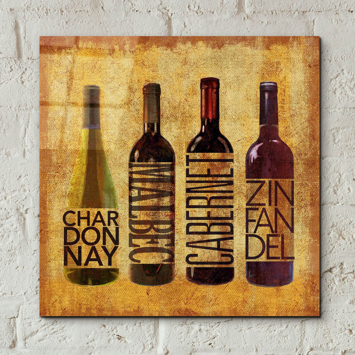 The Wine Up 2 by Art Licensing Studio - 12x12 acrylic wall art in a room