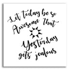 Today Stencil Quote by Art Licensing Studio acrylic glass wall art