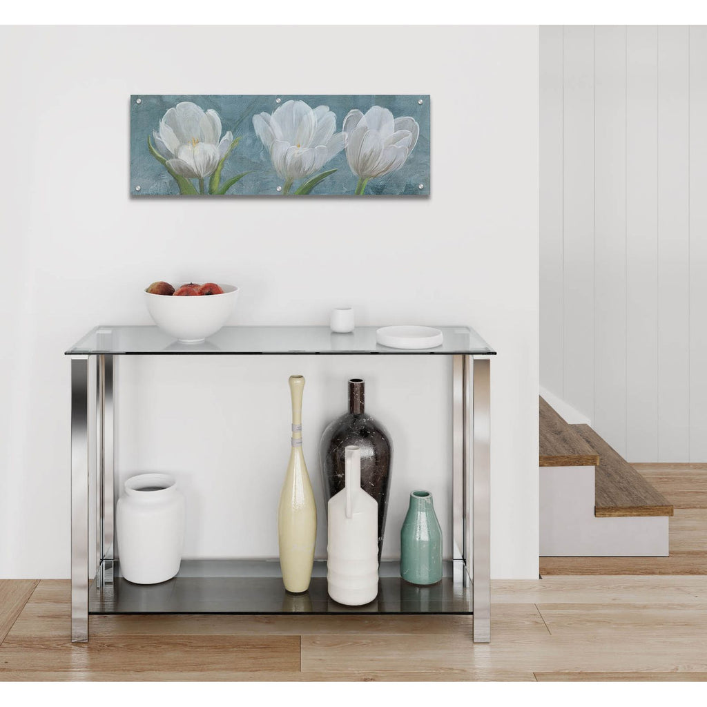 Tulip Triolet 2 by Art Licensing Studio - 36x12 acrylic wall art in a room