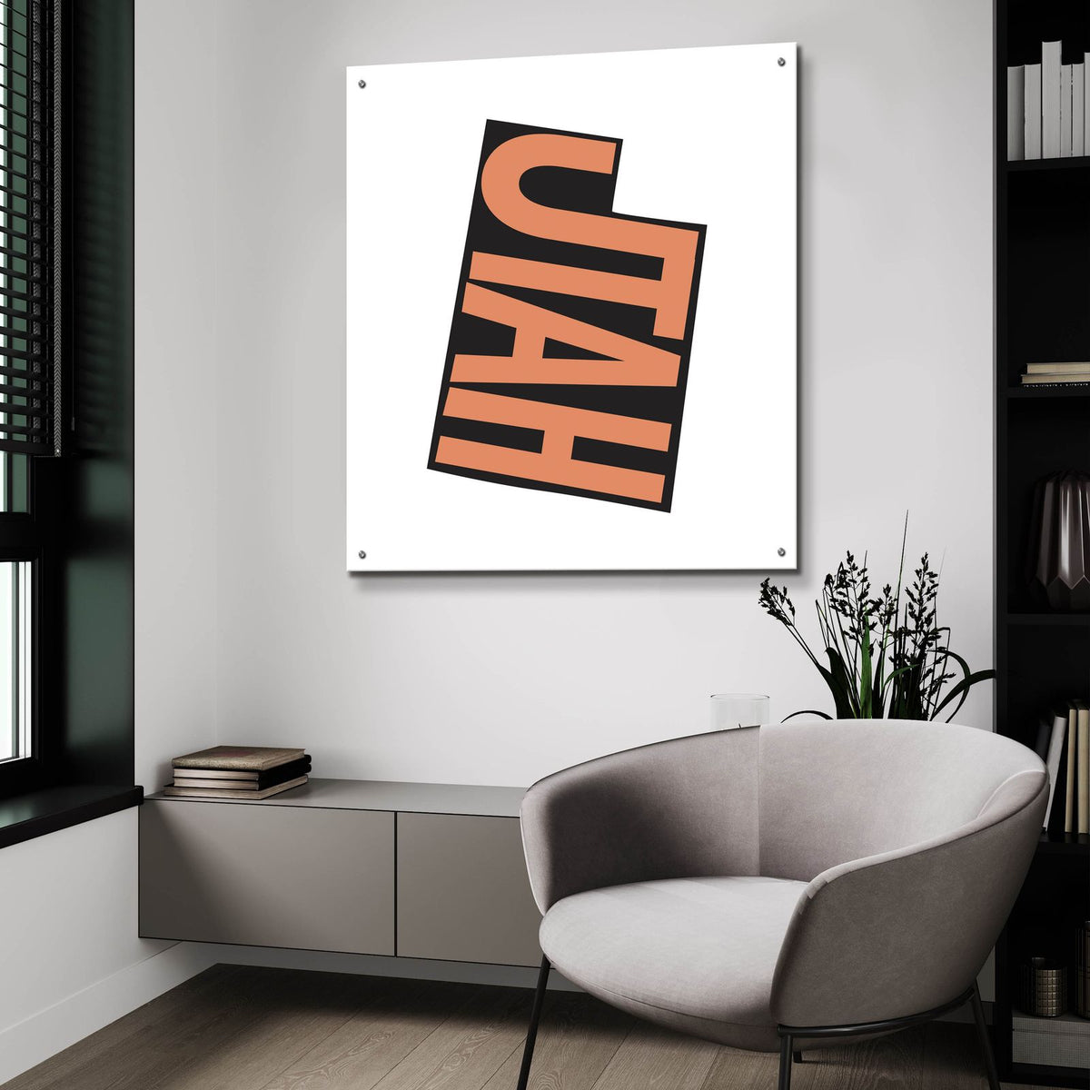Utah 2 by Art Licensing Studio - 36x36 acrylic wall art in a room