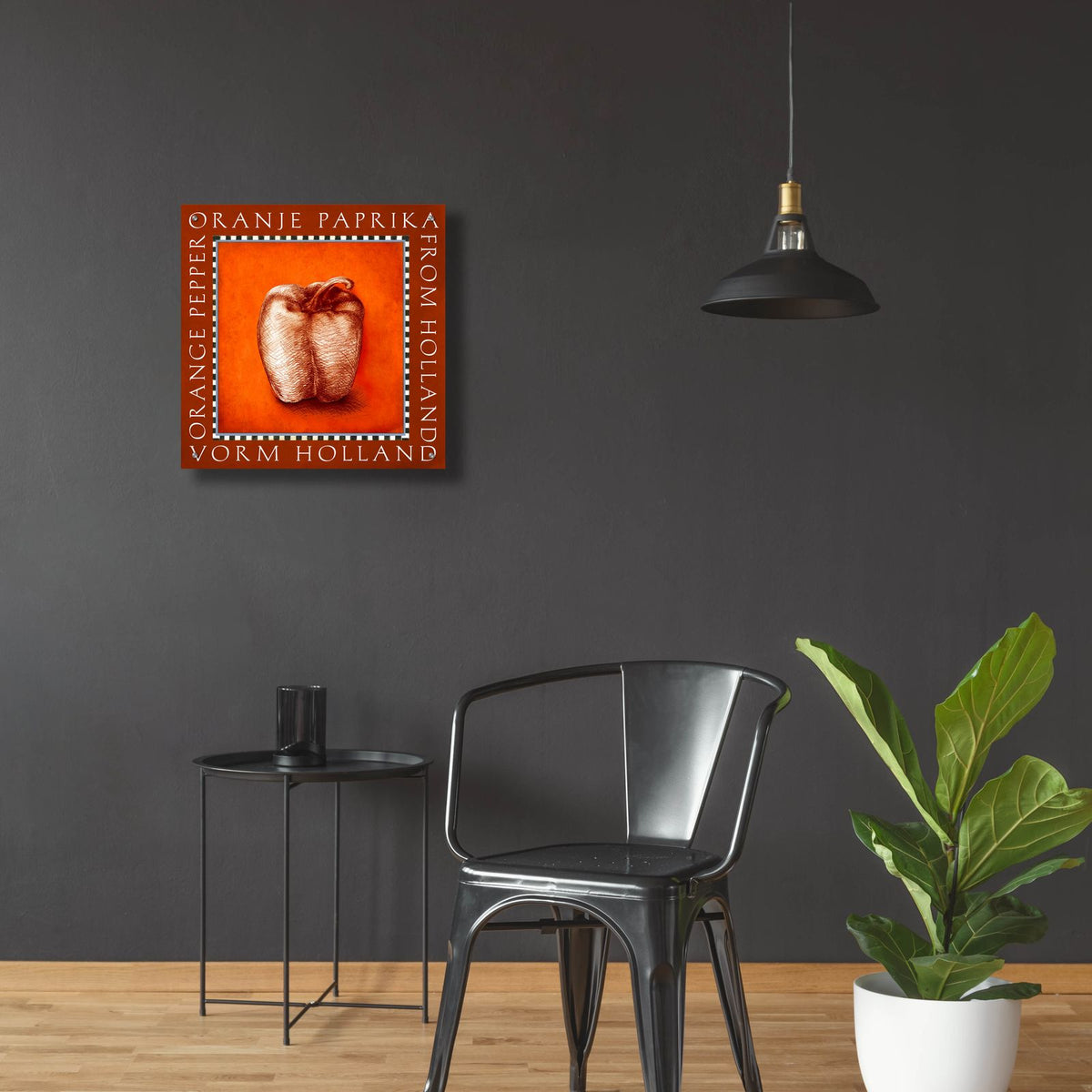 Vegetable Classics 1 by Art Licensing Studio - 24x24 acrylic wall art in a room