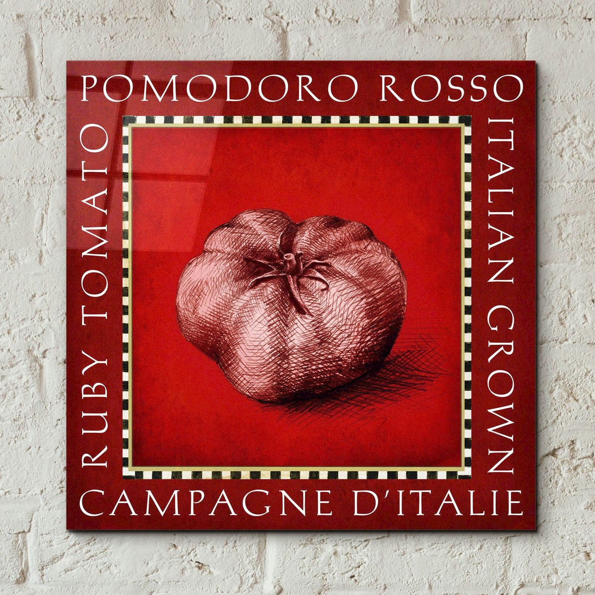 Vegetable Classics 2 by Art Licensing Studio - 12x12 acrylic wall art in a room