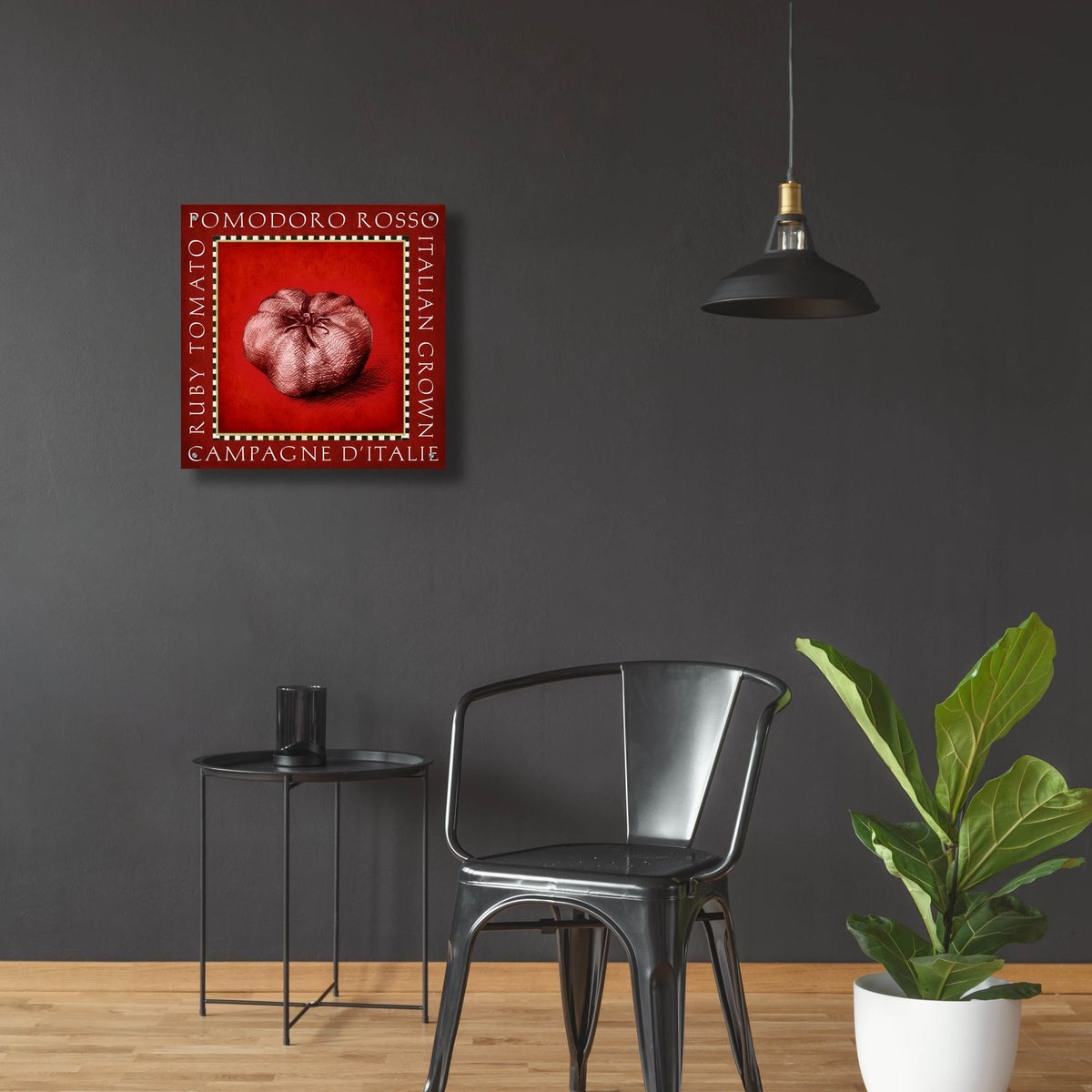 Vegetable Classics 2 by Art Licensing Studio - 24x24 acrylic wall art in a room