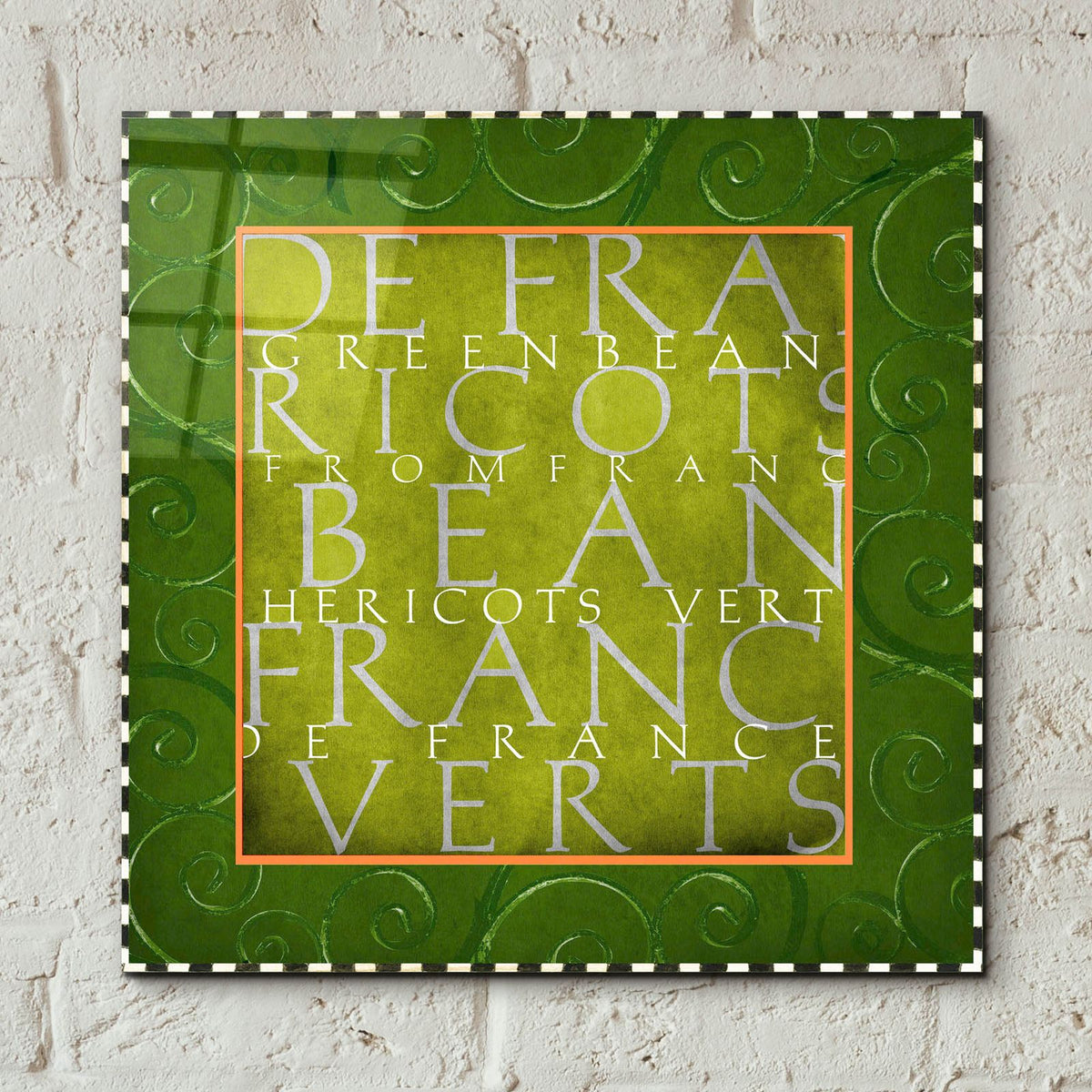 Vegetable Classics 3 by Art Licensing Studio - 12x12 acrylic wall art in a room