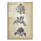 Vintage Flowers Blue by Art Licensing Studio acrylic glass wall art