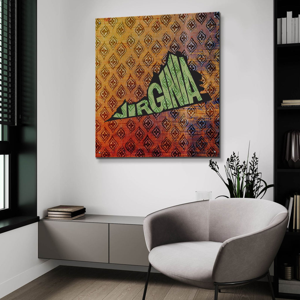 Virginia 3 by Art Licensing Studio - 36x36 acrylic wall art in a room