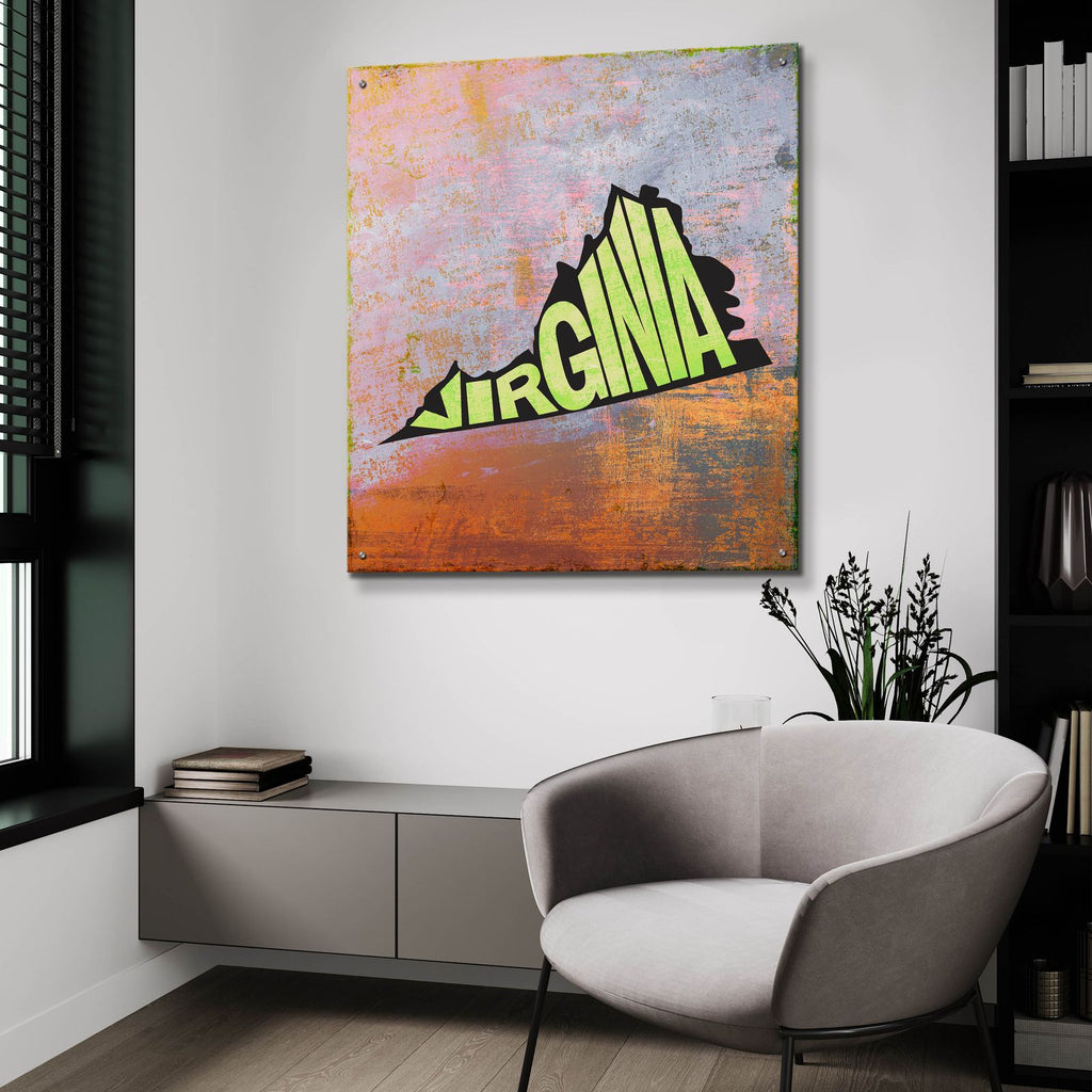 Virginia by Art Licensing Studio - 36x36 acrylic wall art in a room
