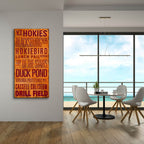 Vt Text by Art Licensing Studio - 24x48 acrylic wall art in a room