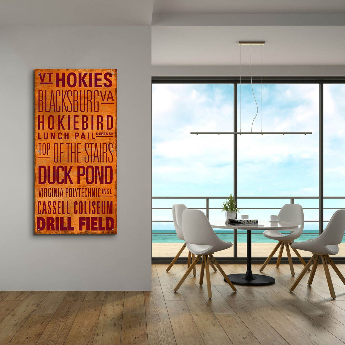 Vt Text by Art Licensing Studio - 24x48 acrylic wall art in a room