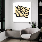 Washington 2 by Art Licensing Studio - 36x36 acrylic wall art in a room