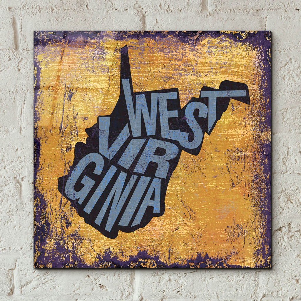 West Virgina by Art Licensing Studio - 12x12 acrylic wall art in a room