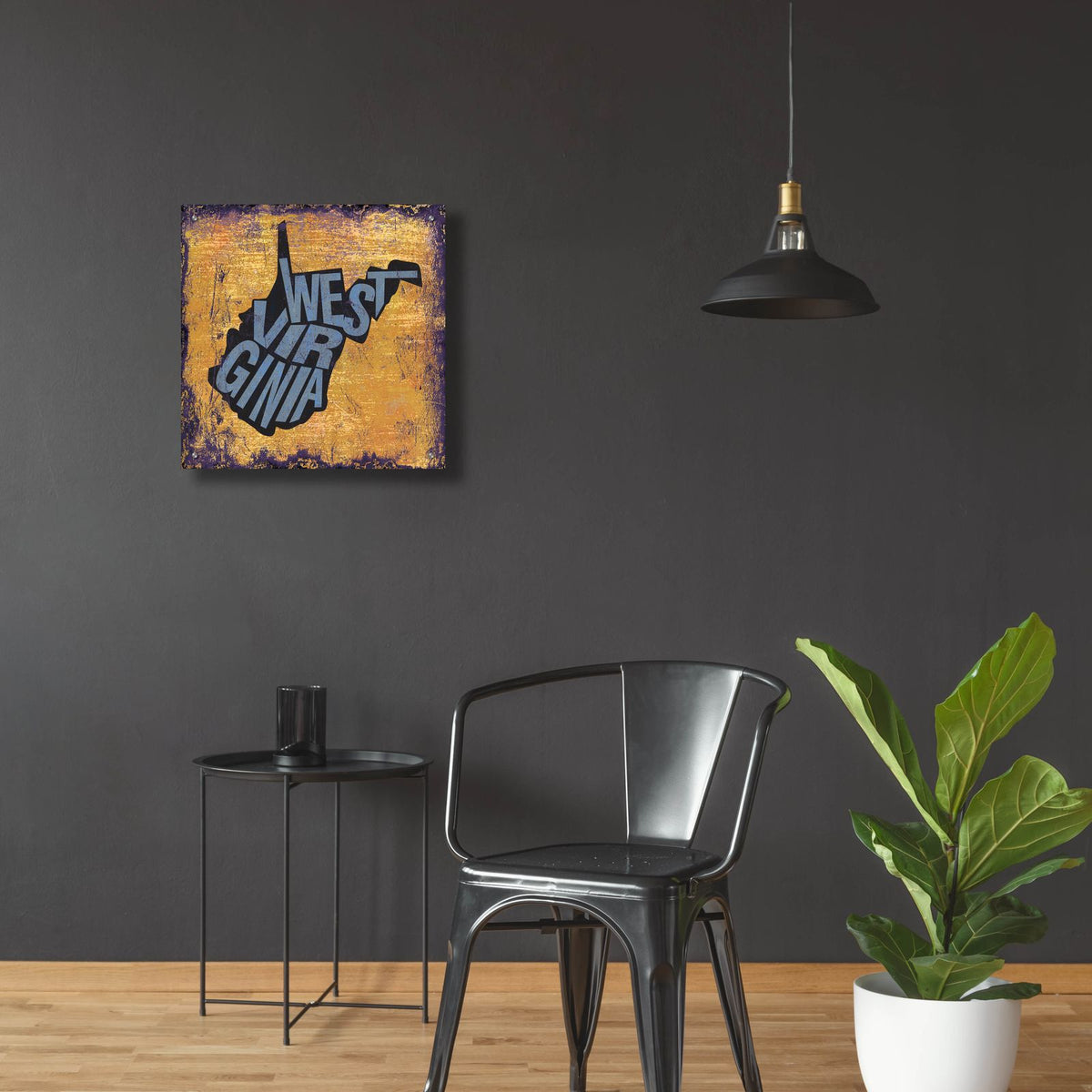 West Virgina by Art Licensing Studio - 24x24 acrylic wall art in a room