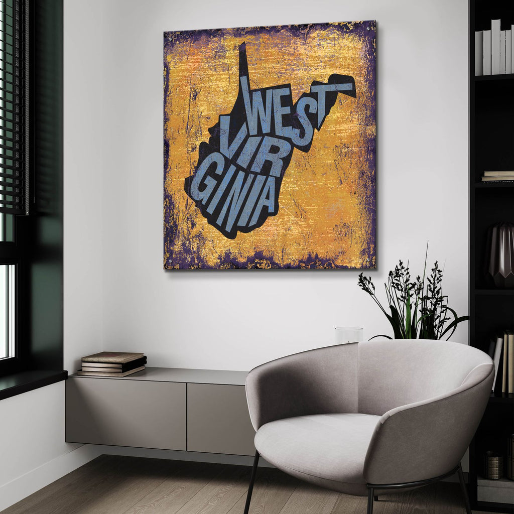 West Virgina by Art Licensing Studio - 36x36 acrylic wall art in a room