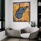 West Virgina by Art Licensing Studio - 36x36 acrylic wall art in a room