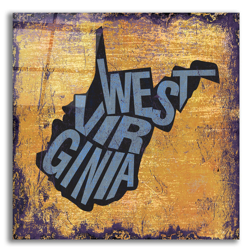 West Virgina by Art Licensing Studio acrylic glass wall art