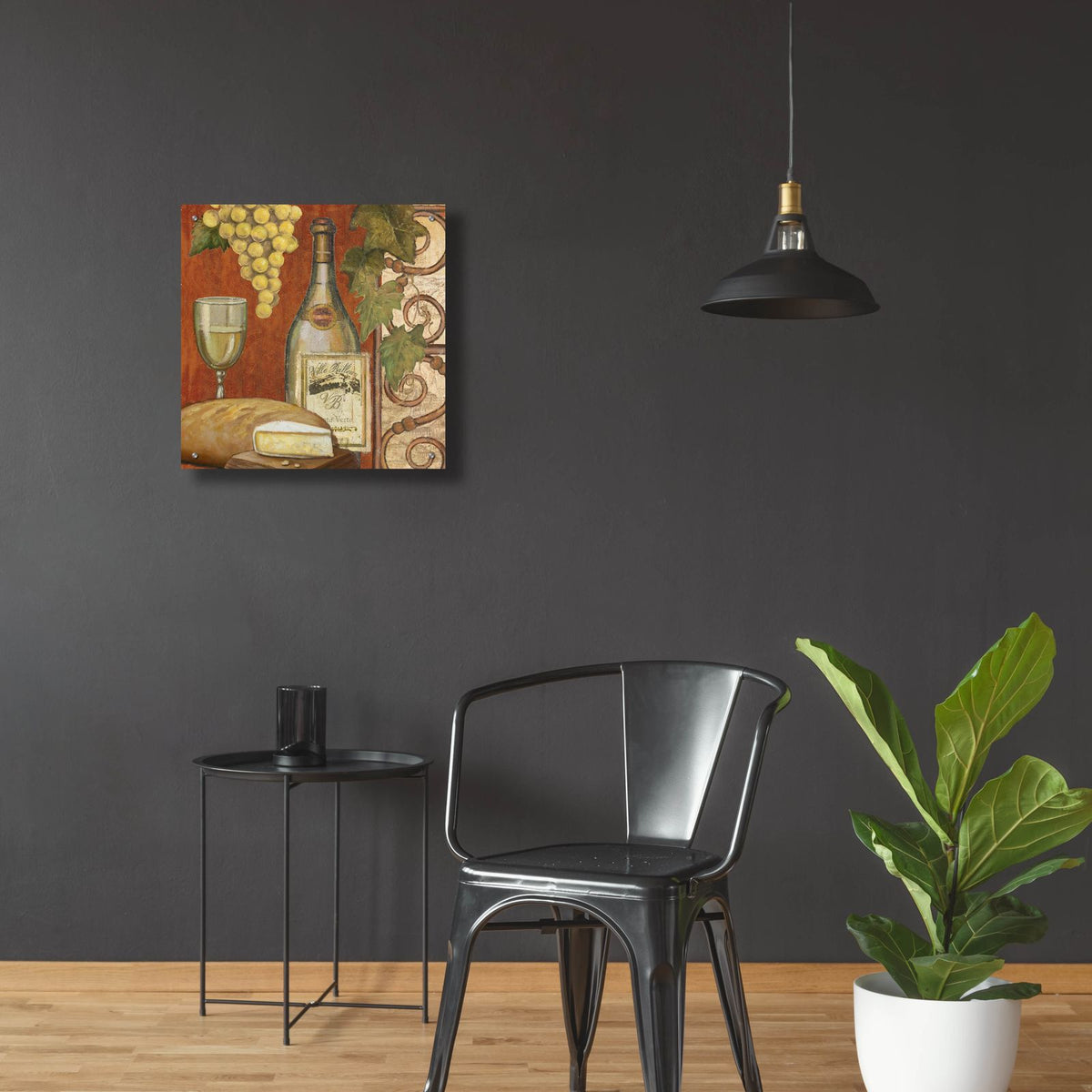 Wine And Cheese Tasting 2 by Art Licensing Studio - 24x24 acrylic wall art in a room