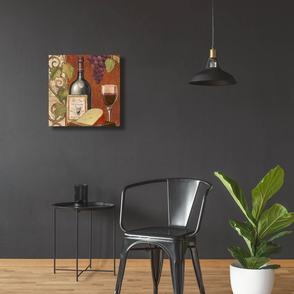 Wine And Cheese Tasting 4 by Art Licensing Studio - 24x24 acrylic wall art in a room