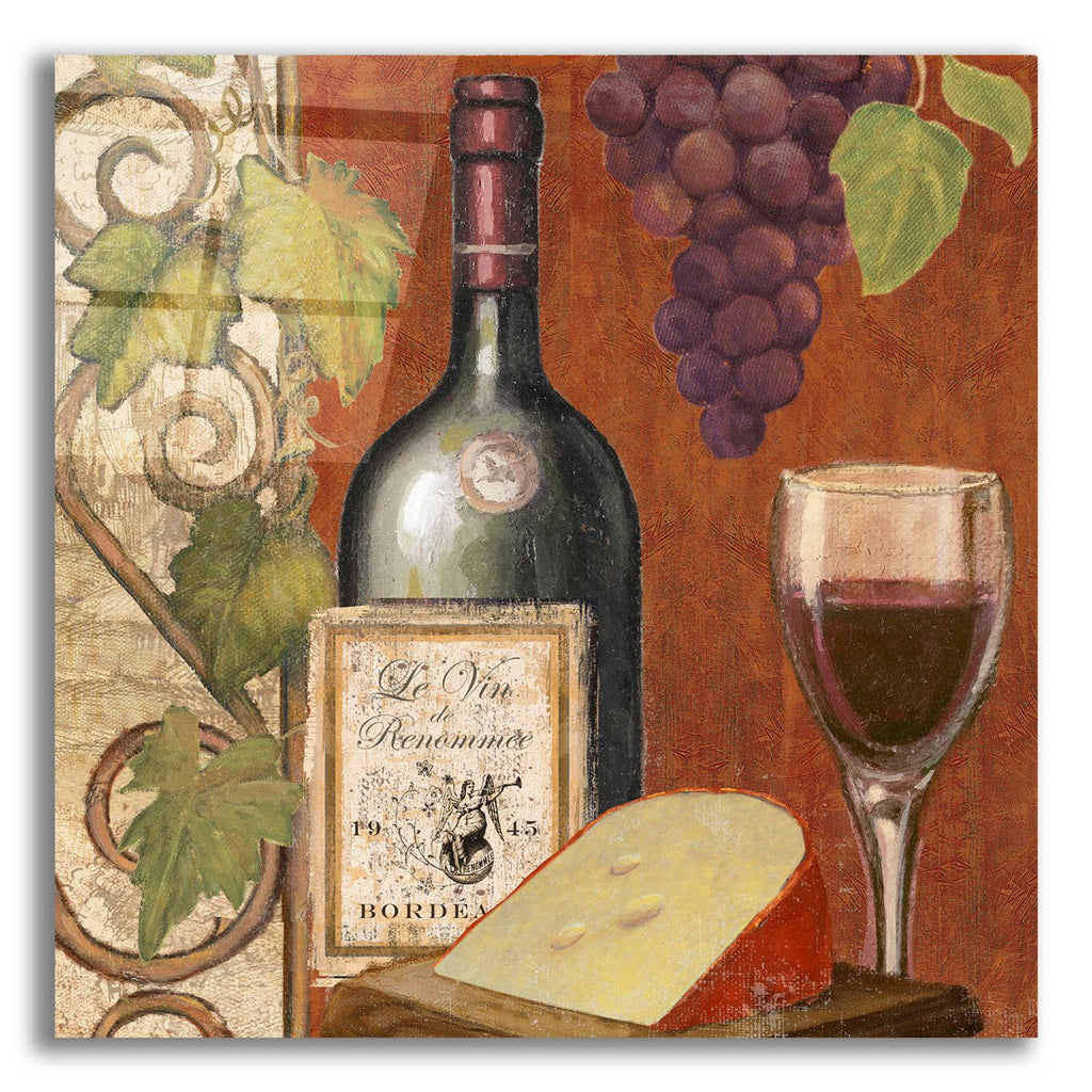 Wine And Cheese Tasting 4 by Art Licensing Studio acrylic glass wall art