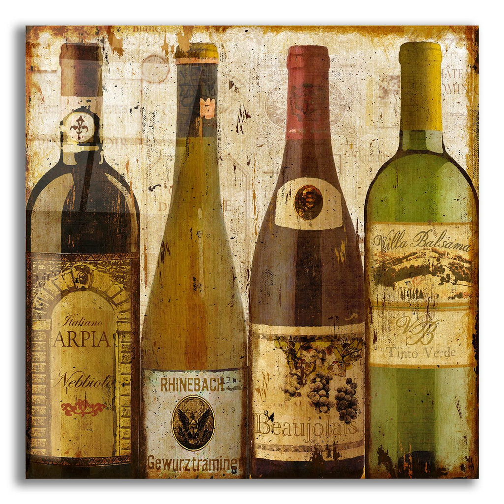 Wine Samples Of Europe 1 by Art Licensing Studio acrylic glass wall art